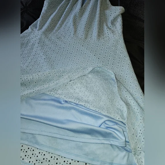 XL light blue double layer keyhole dress by Candie's NWOT - Picture 5 of 7